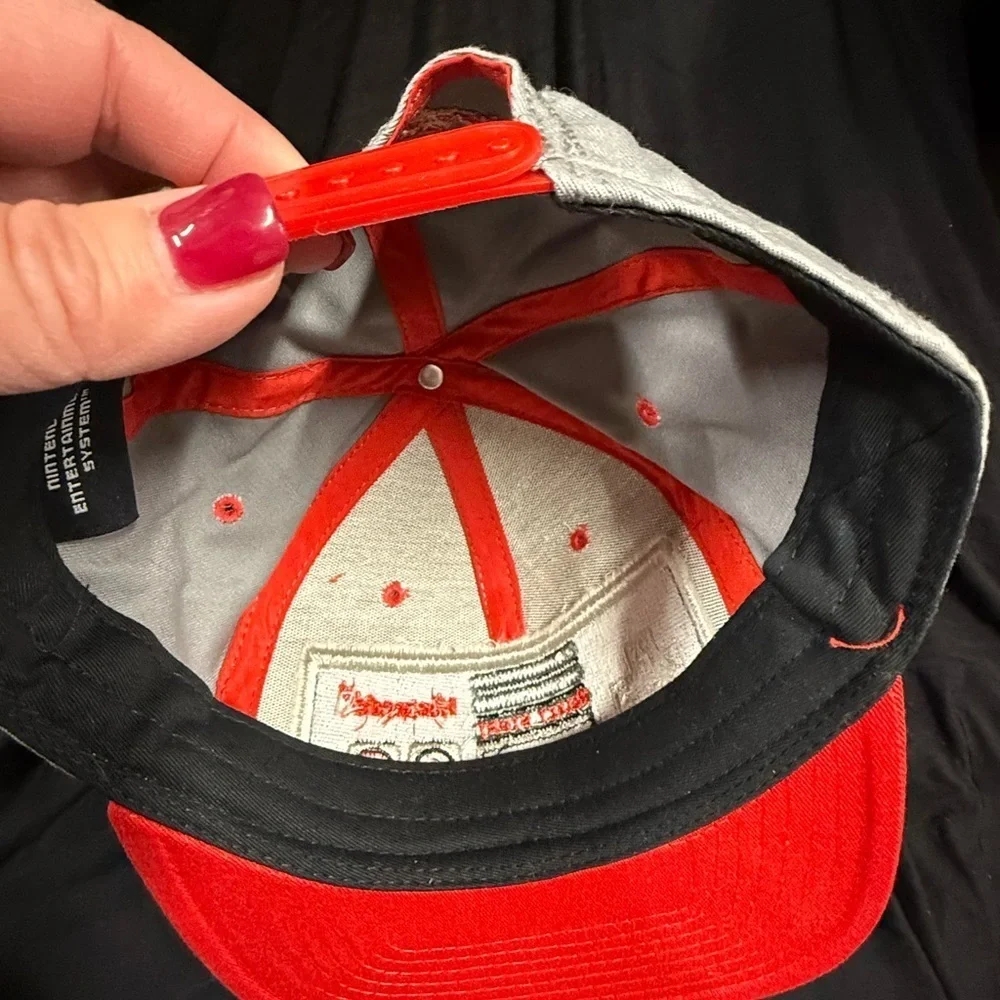 Nintendo Gray and Red Orginal Snapback Hat